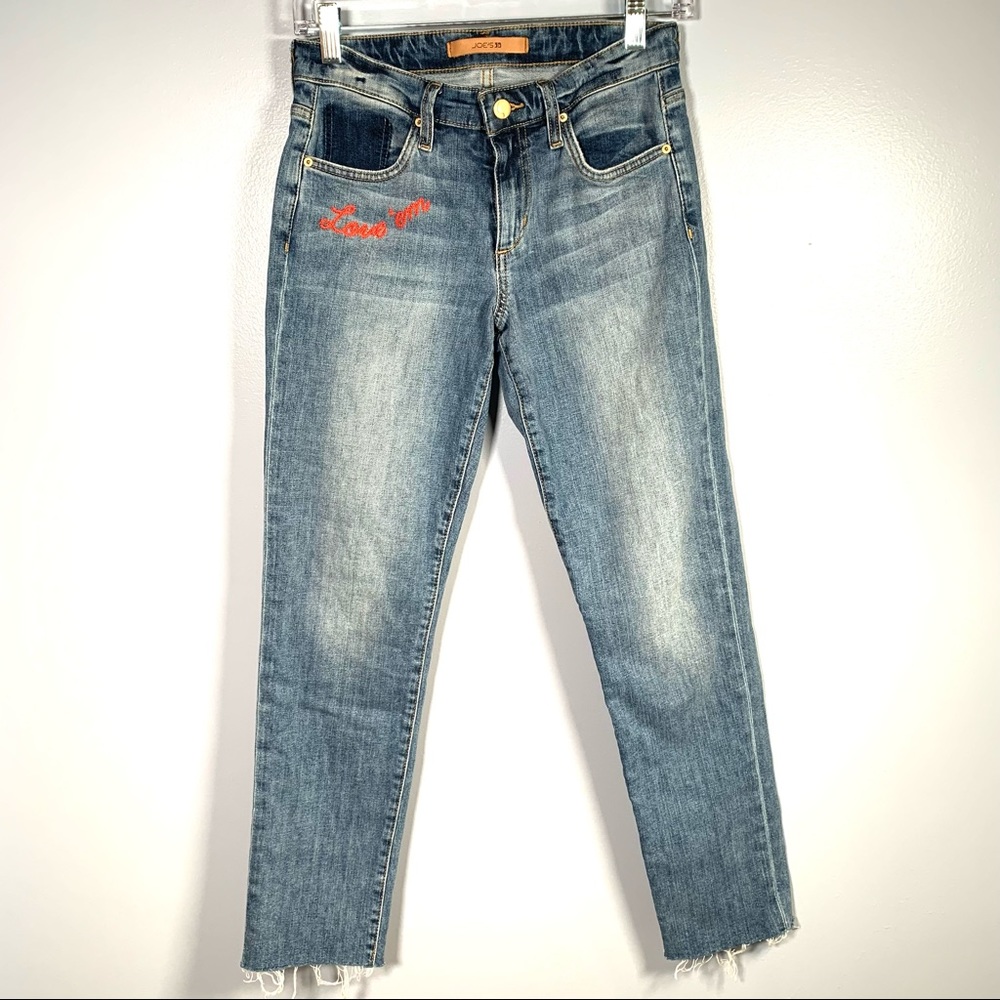 Joe’s Jeans The Smith Ankle in “Love ‘Em And Leave ‘Em” Size 25